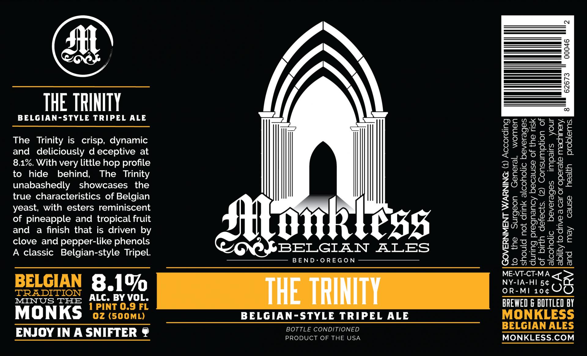 Trinity Beer The Trinity from United States - Winner of Bronze medal at the USA Beer ...